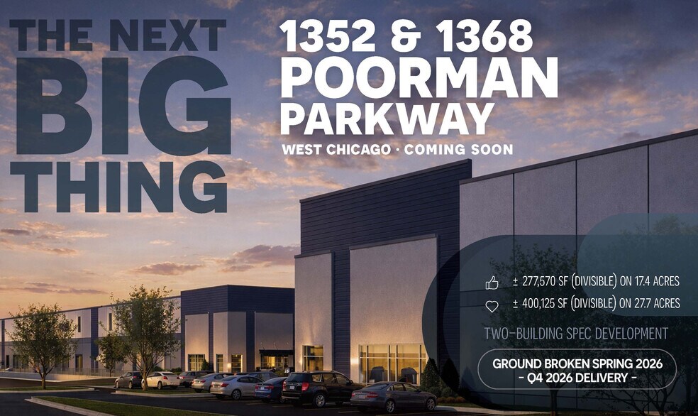 Primary Photo Of 1352 Poorman Pky, West Chicago Warehouse For Sale