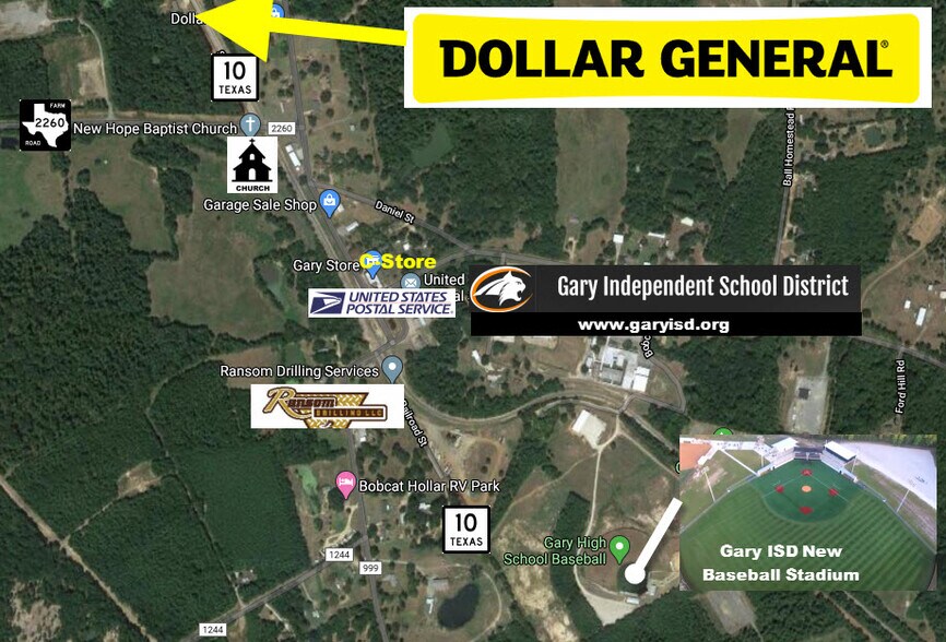 More Photos Of 4620 Fm 10, Gary General Retail For Sale