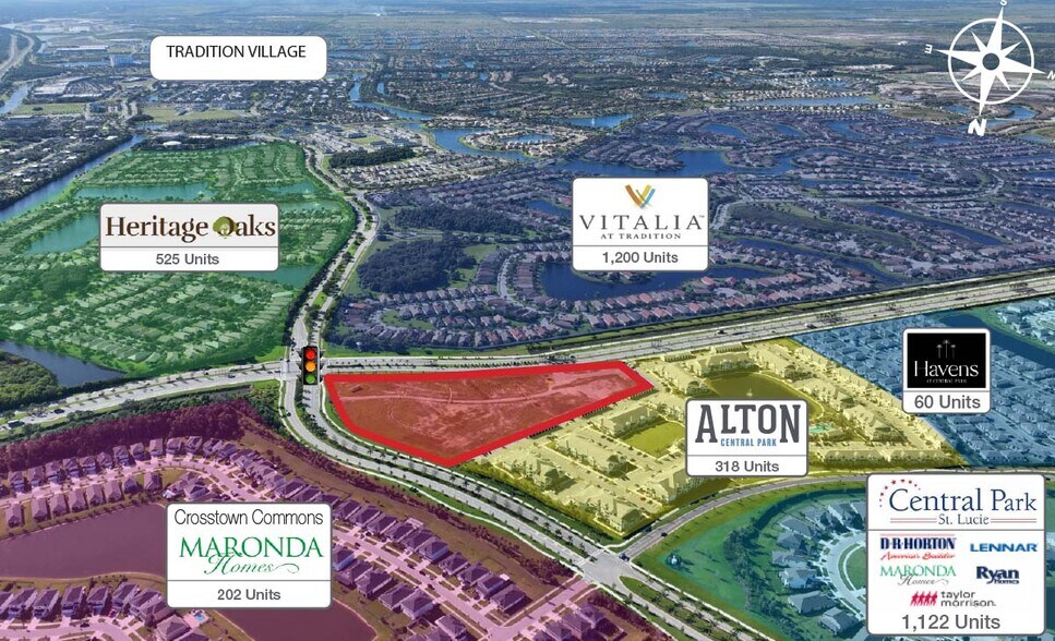 More Photos Of 0 Crosstown Pkwy & SW Village Pkwy, Port Saint Lucie Land For Lease