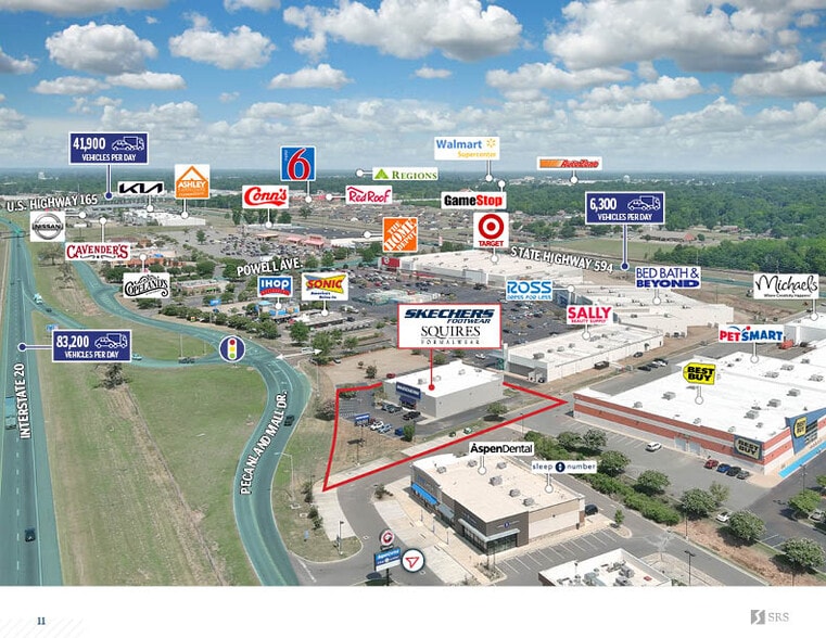 More Photos Of 4301 Pecanland Mall Dr, Monroe Freestanding For Sale