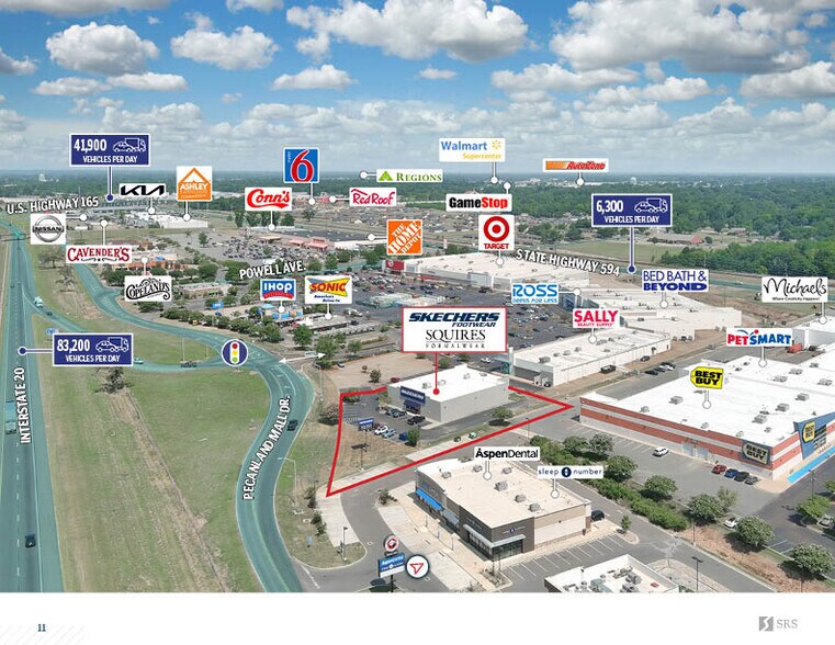 More Photos Of 4301 Pecanland Mall Dr, Monroe Freestanding For Sale