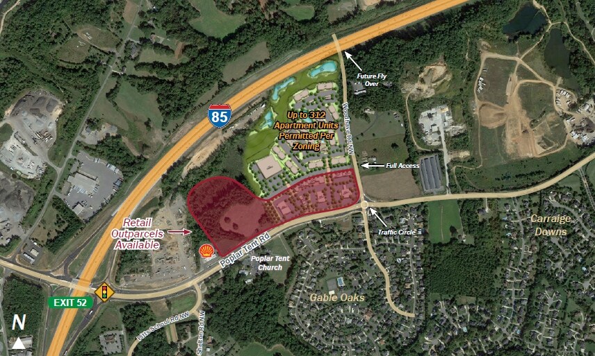 More Photos Of 6841 Poplar Tent Rd, Concord Land For Sale