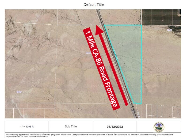 More Photos Of CA-86 Hwy CA-86 Hwy, Borrego Springs Land For Sale