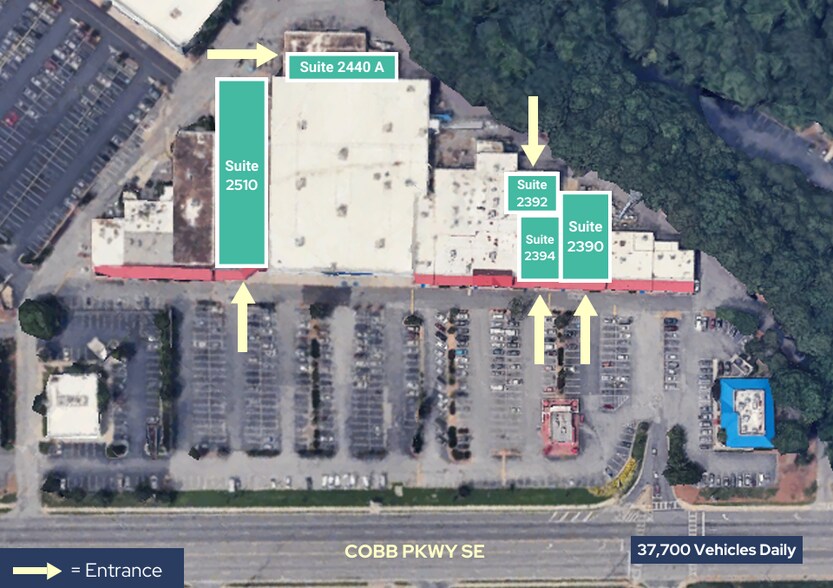 More Photos Of 2500 Cobb Pky SE, Smyrna Unknown For Lease