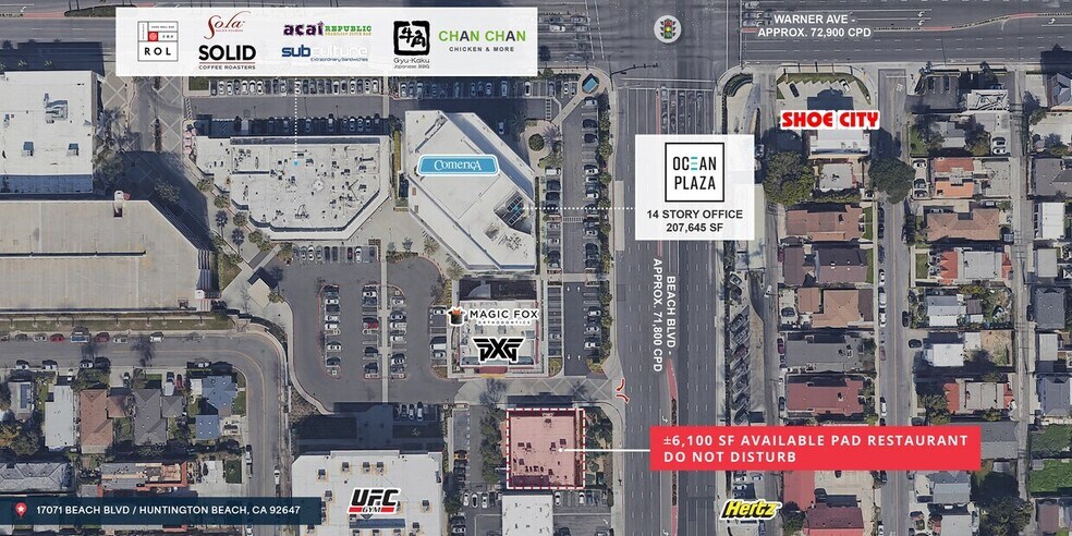 More Photos Of 17071 Beach Blvd, Huntington Beach Restaurant For Lease