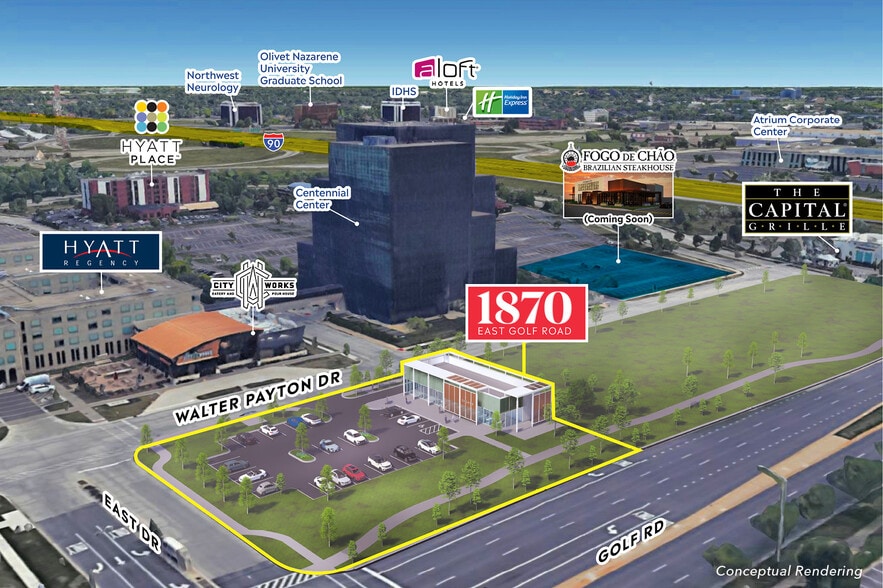 More Photos Of 1870 E Golf Rd, Schaumburg Land For Lease