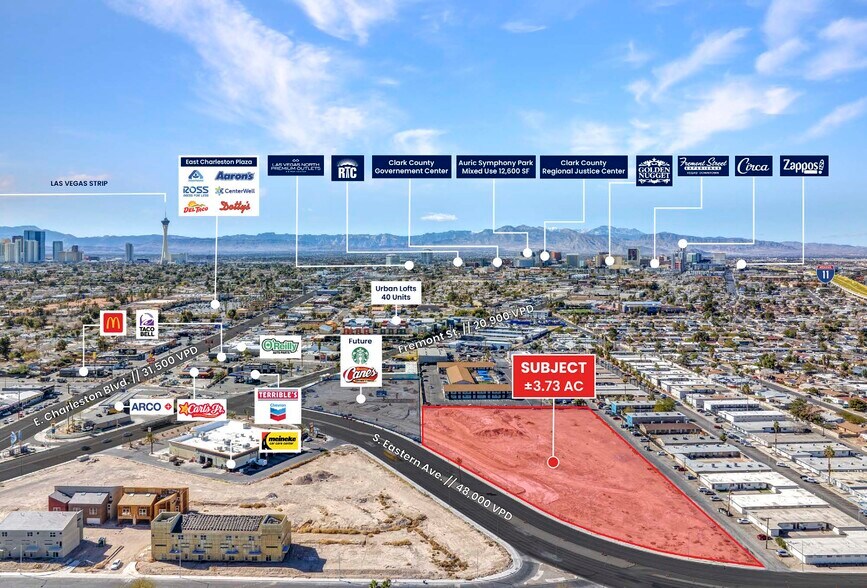 Primary Photo Of NWC Fremont St. & Eastern Ave., Las Vegas Land For Sale