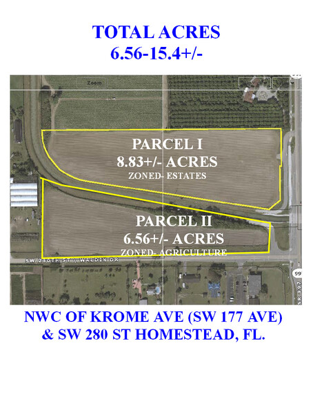 Primary Photo Of NWC SW 280 ST & Krome ave @ Krome Ave, Homestead Land For Sale