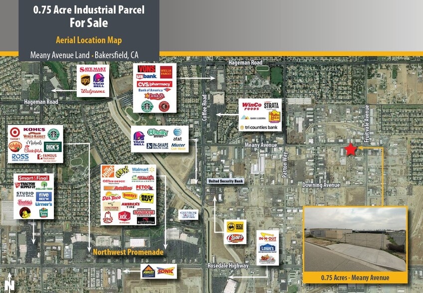 More Photos Of Meany Ave, Bakersfield Land For Sale