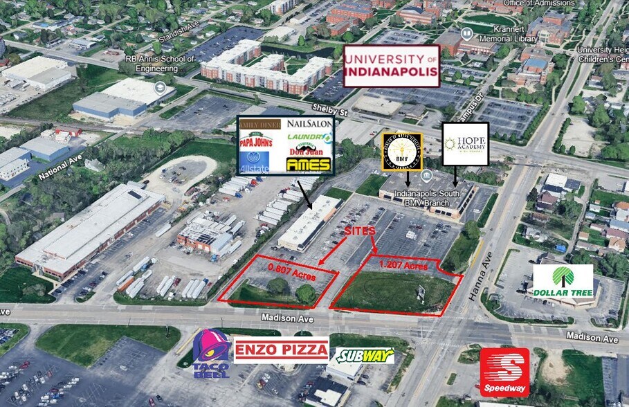 Primary Photo Of 3919 Madison Ave, Indianapolis Land For Sale