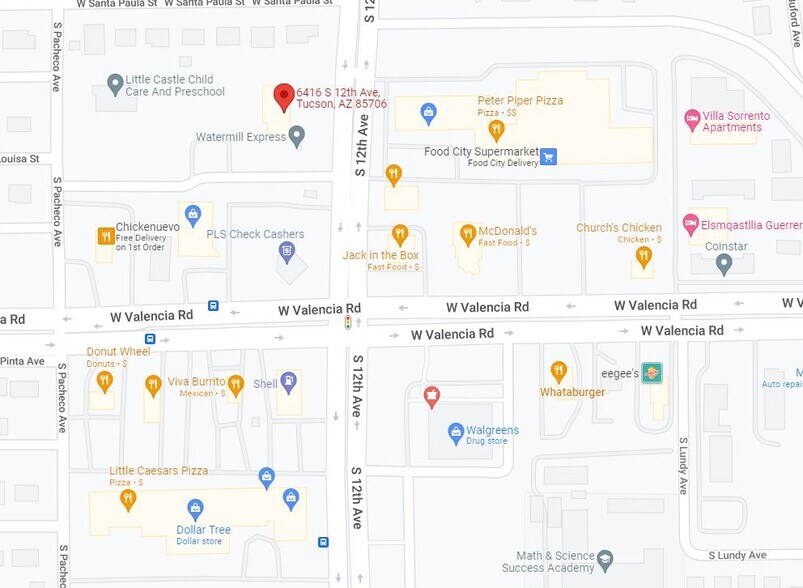 More Photos Of 6416 S 12th Ave, Tucson Freestanding For Lease