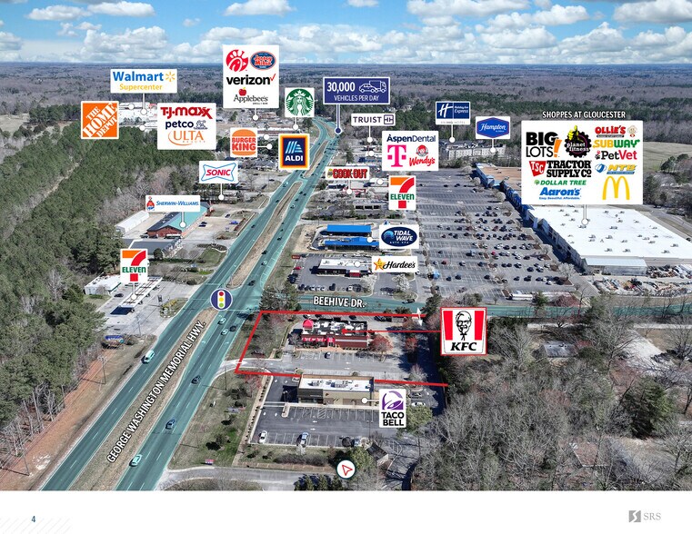 Primary Photo Of 6975 George Washington Memoria Hwy, Gloucester Fast Food For Sale