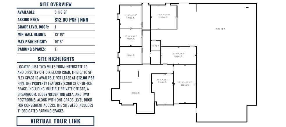 More Photos Of 1721 Acorn Dr, Rogers Warehouse For Lease