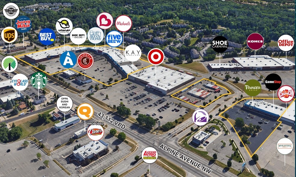 More Photos Of 3250-3410 Alpine Dr, Grand Rapids Storefront For Lease