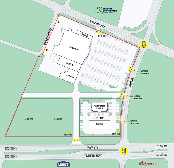 More Photos Of 1375 Volunteer Pky, Bristol Unknown For Lease