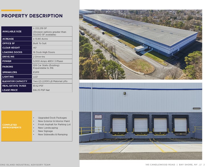 More Photos Of 145 Candlewood Rd, Bay Shore Warehouse For Lease