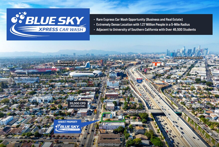 Primary Photo Of 4200-4210 S Figueroa St, Los Angeles Carwash For Sale