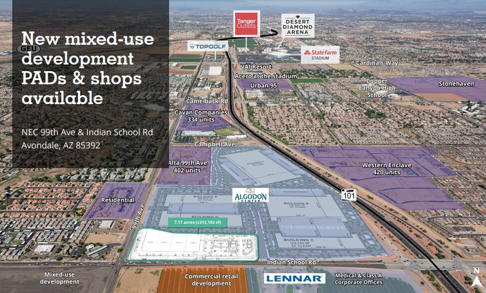 Primary Photo Of NEC 99th Ave & Indian School Rd, Phoenix General Retail For Lease