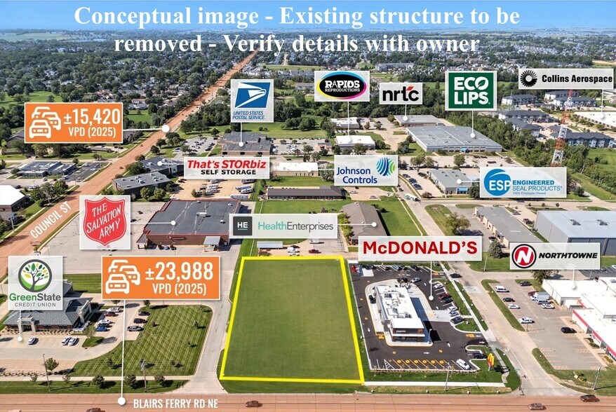 More Photos Of 1350 Blairs Ferry Rd NE, Cedar Rapids Land For Lease