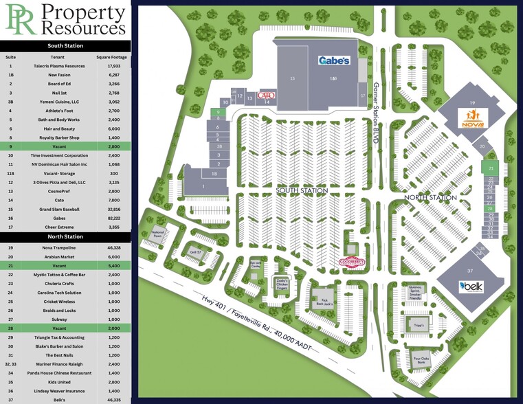 More Photos Of 1450-1514 Garner Station Blvd, Raleigh General Retail For Lease