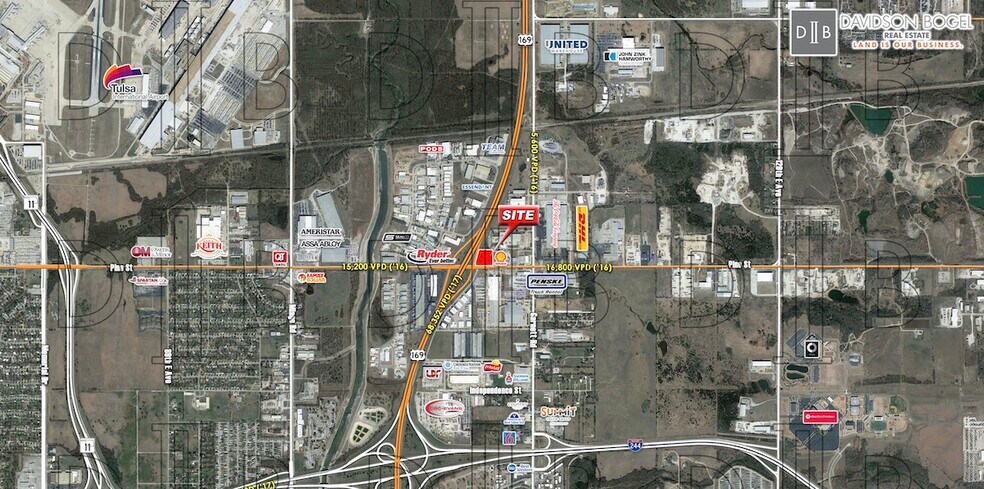 More Photos Of E Pine and Hwy 169, Tulsa Land For Sale