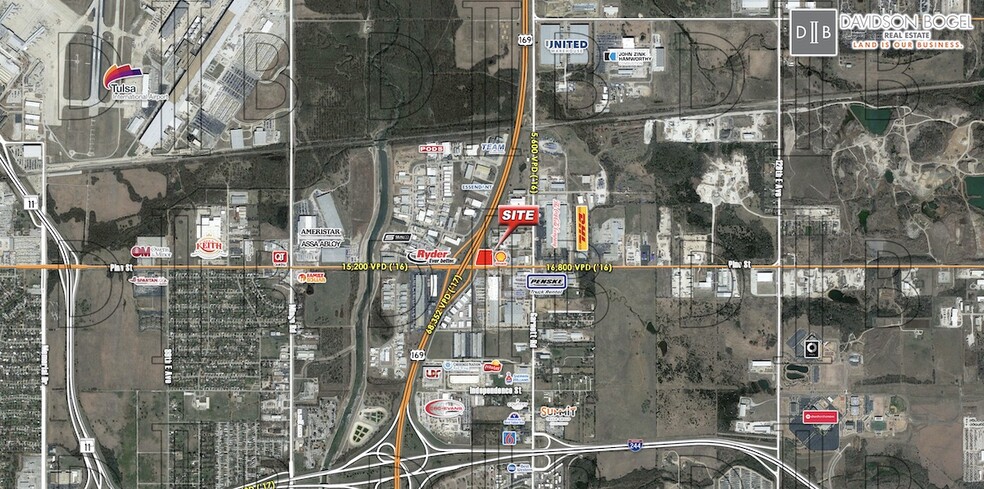 Primary Photo Of E Pine and Hwy 169, Tulsa Land For Sale