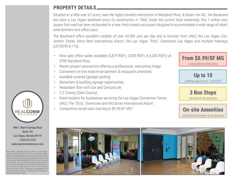 More Photos Of 3528 S Maryland Pky, Las Vegas Unknown For Lease