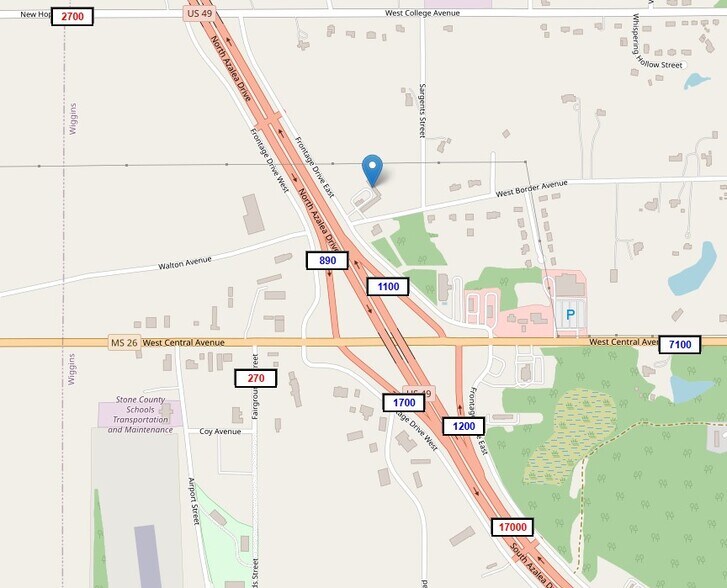 More Photos Of 404 Frontage Dr E, Wiggins Hotel For Sale