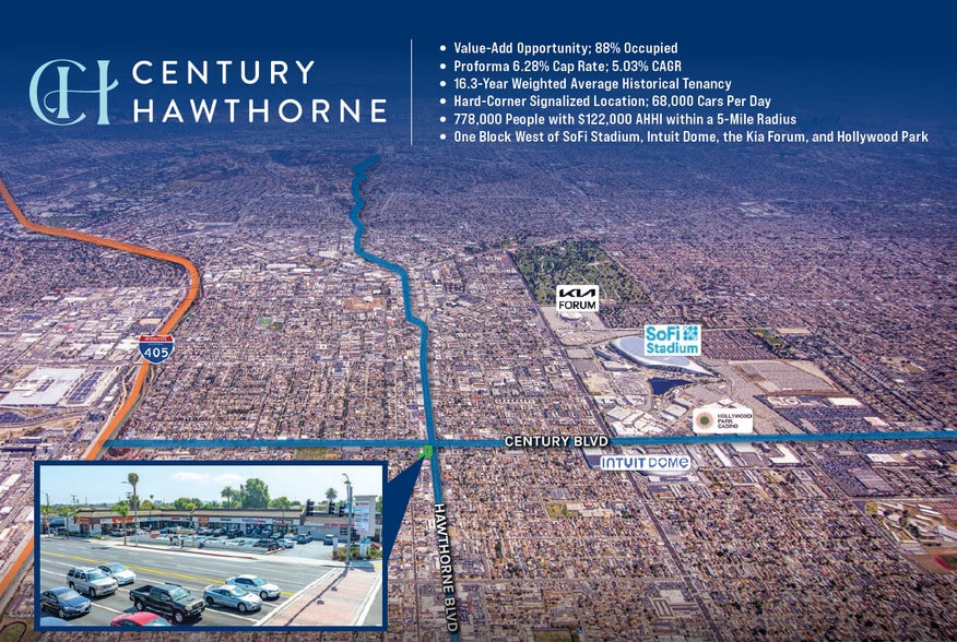 Primary Photo Of 10001-10025 Hawthorne Blvd, Inglewood Freestanding For Sale
