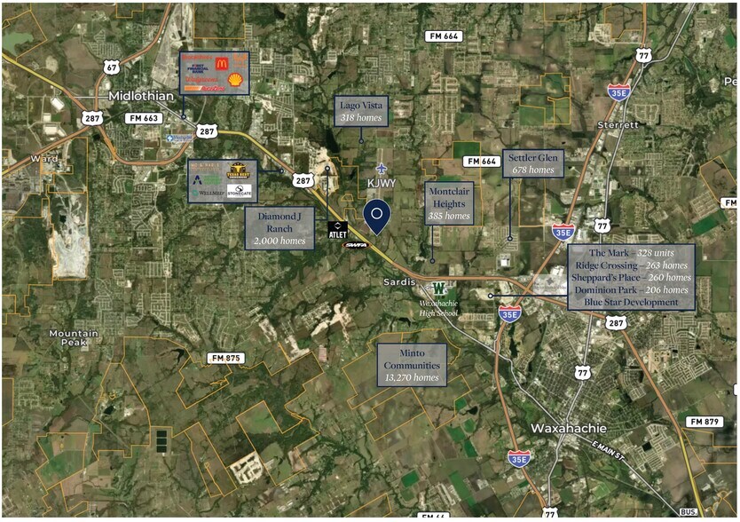 More Photos Of 3400 W Highway 287 Byp, Midlothian Land For Sale