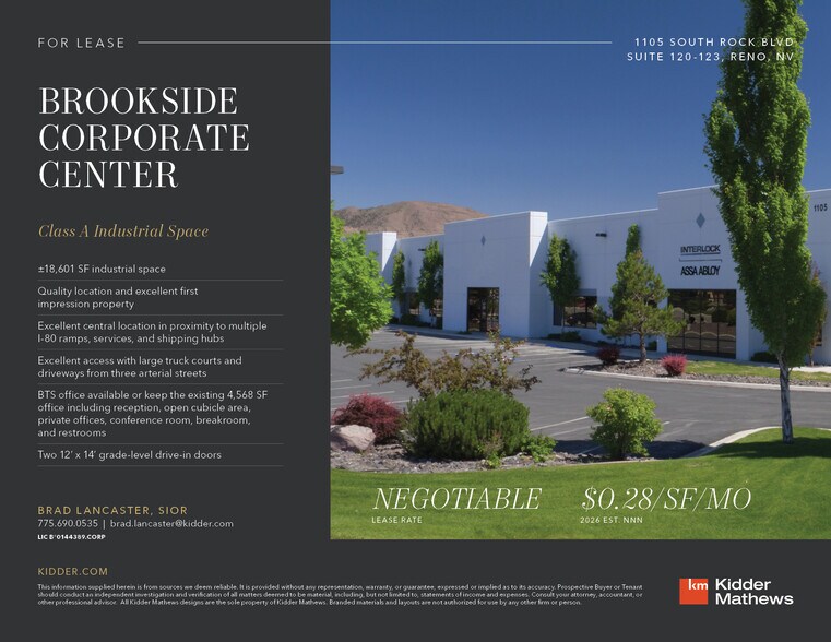 Primary Photo Of 1105 S Rock Blvd, Reno Light Manufacturing For Lease