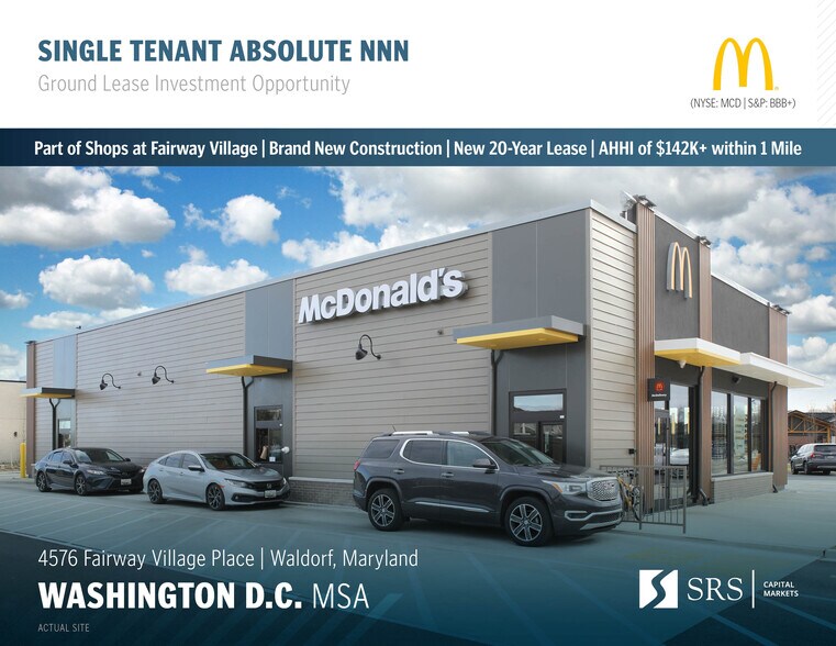 Primary Photo Of 4576 Fairway Village Pl, Waldorf Fast Food For Sale