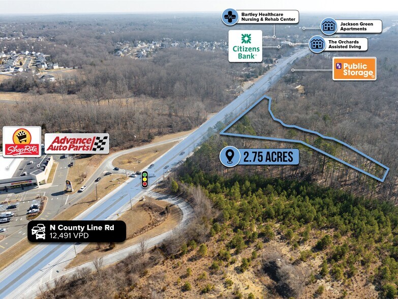 More Photos Of 225 County Line Rd, Jackson Land For Sale