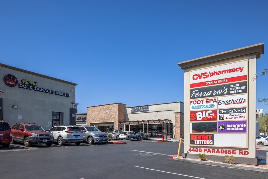 More Photos Of 4480 Paradise Rd, Las Vegas Storefront For Lease