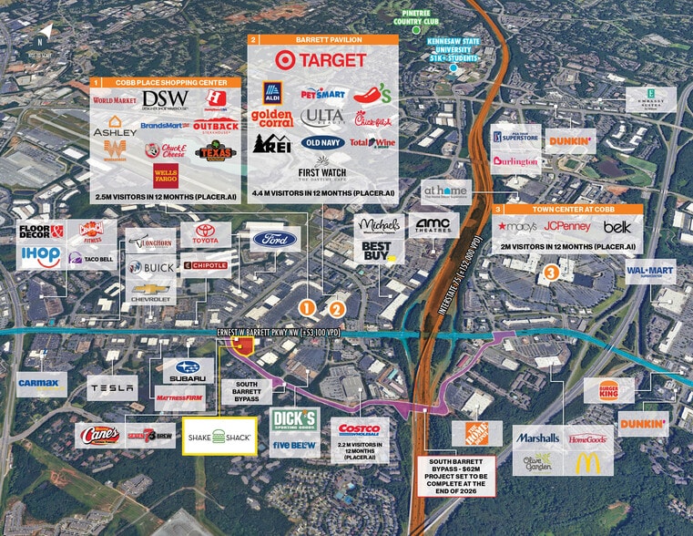 More Photos Of 845 Ernest W Barrett Pky NW, Kennesaw Fast Food For Sale