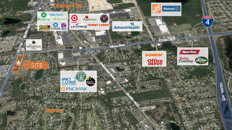 More Photos Of SEC Saxon Blvd @ US 17 - 92, DeBary Land For Sale