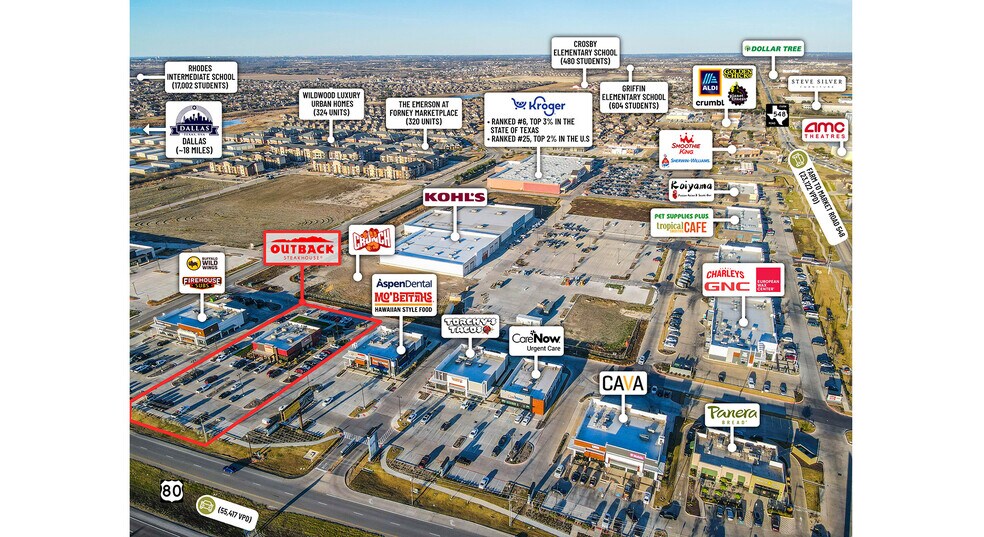 More Photos Of 560 US 80 hwy, Forney General Retail For Sale