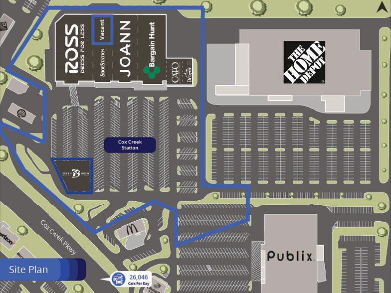 More Photos Of 308-356 Cox Creek Pky, Florence Storefront For Lease