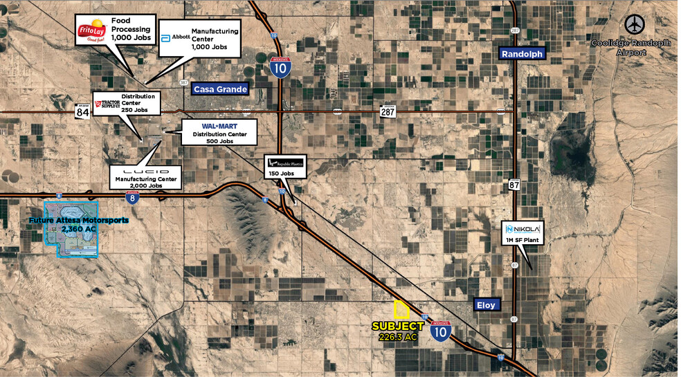 Primary Photo Of SEC Battaglia & Curry Rd, Eloy Land For Sale