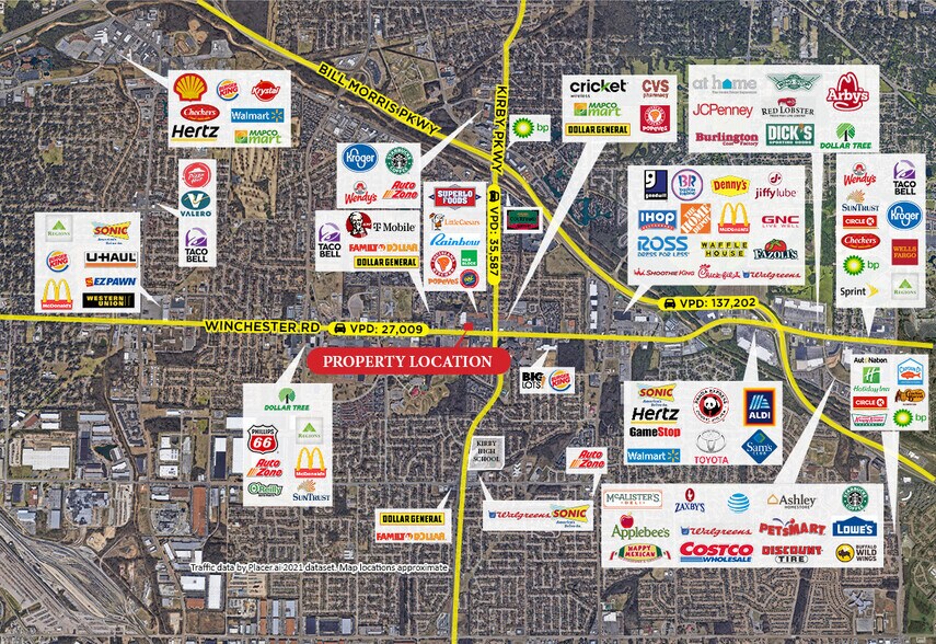 Primary Photo Of 6480 Winchester Rd, Memphis Land For Sale