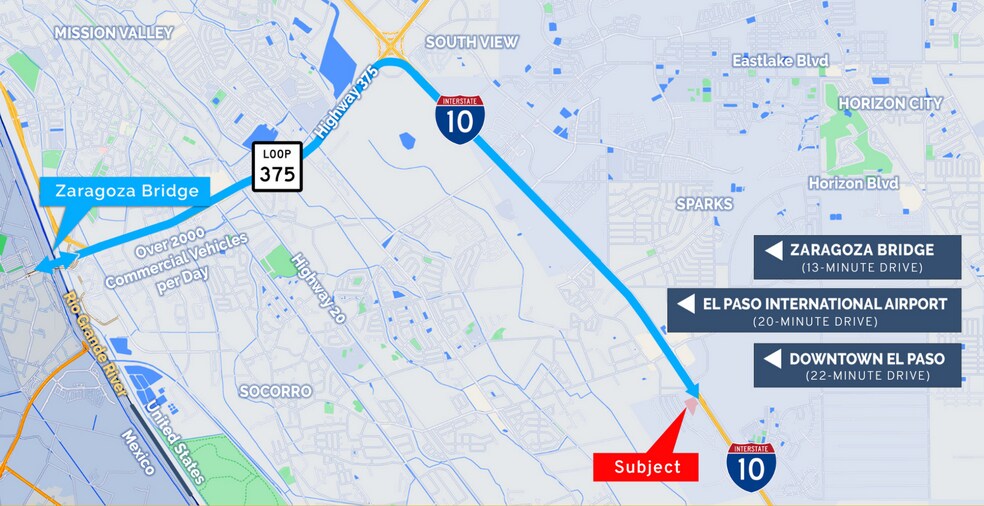 More Photos Of 11750 Gateway Blvd E, Socorro Distribution For Lease