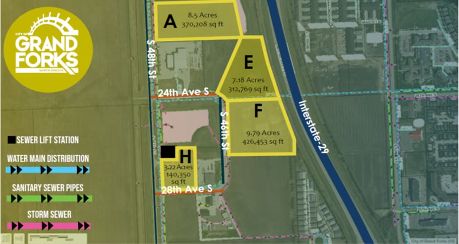 Primary Photo Of 2155 S 48th St, Grand Forks Land For Sale