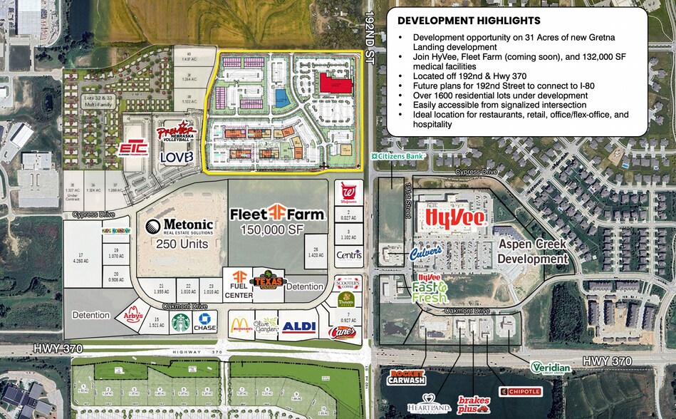 More Photos Of 192nd & Hwy 370, Omaha Freestanding For Lease