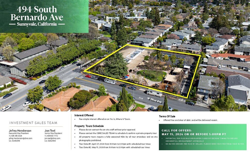 Primary Photo Of 494 S Bernardo Ave, Sunnyvale Land For Sale