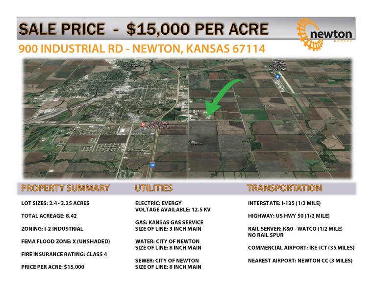 More Photos Of 900 Industrial, Newton Land For Sale