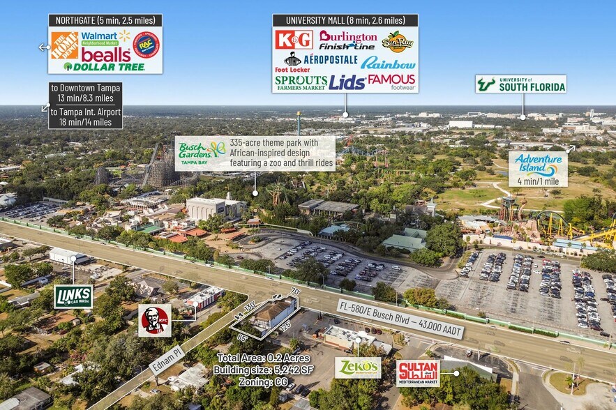 More Photos Of 3601 E Busch Blvd, Tampa Storefront Retail Office For Sale