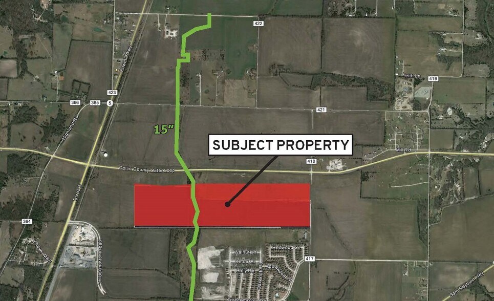 More Photos Of SW Corner of Collin County Outer Loop and CR 418, Melissa Land For Sale