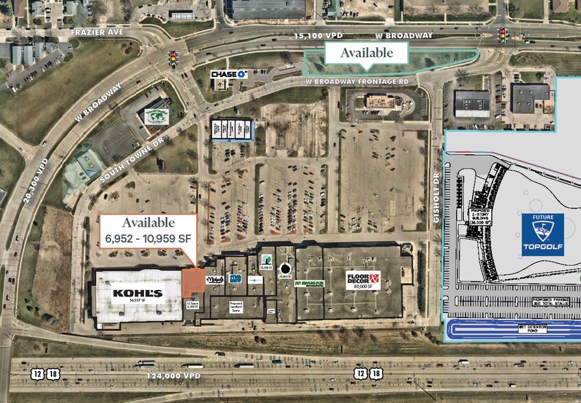 More Photos Of 2301-2355 W Broadway, Monona Department Store For Lease
