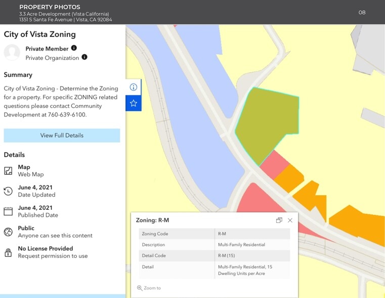 More Photos Of 1351 Santa Fe ave, Vista Land For Sale