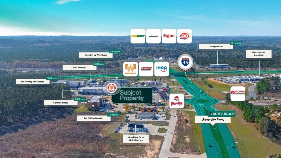 More Photos Of 5101 University Pky, Natchitoches Fast Food For Sale